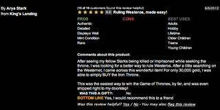Illustration for article titled GoT Iron Throne Reviewed by Those Who Know it Best